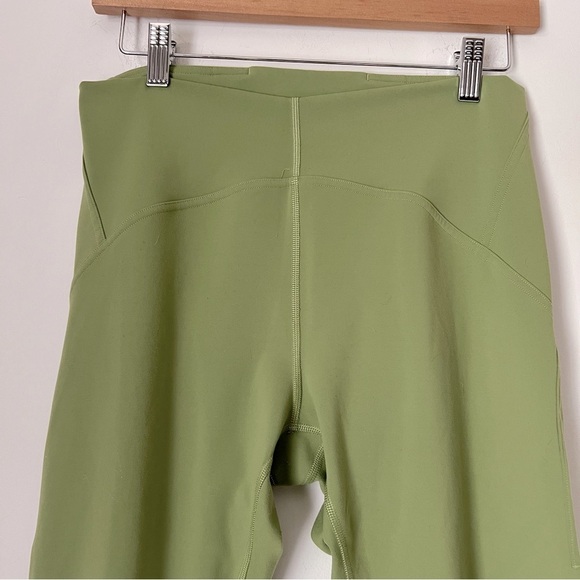 Lululemon Instill High-Rise Crop 23" Olive Green Leggings 10 - W6BQGS - Picture 2 of 9